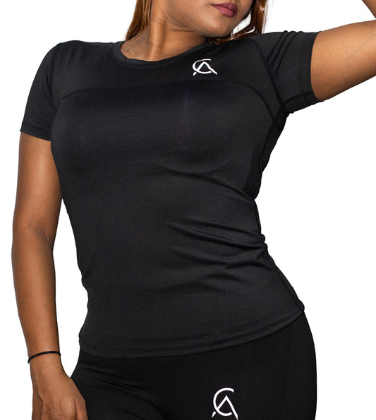 Women's Short Sleves Quick Dry Training T-shirt